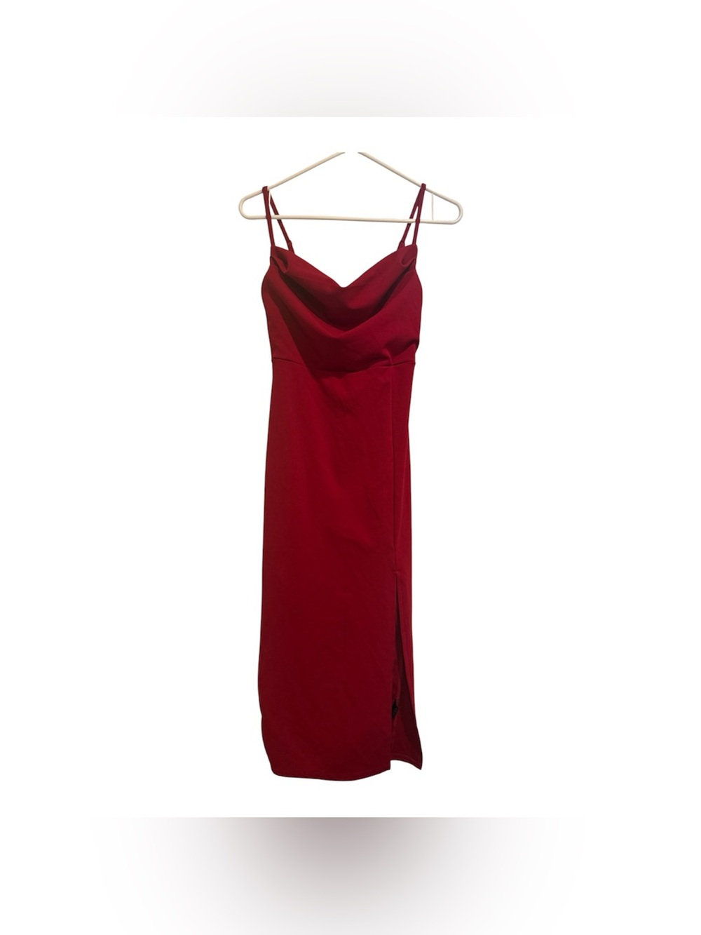 Sweet Idylla Knit Midi Dress - Red (M)